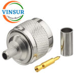 11111015 -- RF CONNECTOR - 50OHMS , N MALE , STRAIGHT , CRIMP TYPE , RG58, RG142, LMR195 CABLE - Image 2