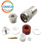 11111026 -- RF CONNECTOR - 50OHMS , N MALE , STRAIGHT , CLAMP TYPE , LMR-240 CABLE - Image 3