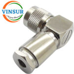 11112026 -- RF CONNECTOR - 50OHMS , N MALE , RIGHT ANGLE , CLAMP TYPE , LMR-240 CABLE - Image 2