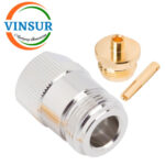 1112103C -- RF CONNECTOR - 50OHMS , N FEMALE , STRAIGHT , SOLDER TYPE , RG405 (0.086 INCH)  CABLE
