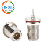 11121214 -- RF CONNECTOR - 50OHMS , N FEMALE , ST , BULK HEAD , CRIMP TYPE , RG316/RG174/RG188/ LMR100 CABLE