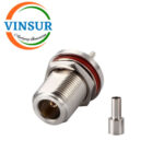 11121214 -- RF CONNECTOR - 50OHMS , N FEMALE , ST , BULK HEAD , CRIMP TYPE , RG316/RG174/RG188/ LMR100 CABLE - Image 4