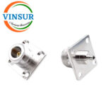 1112143C -- RF CONNECTOR - 50OHMS , N FEMALE , STRAIGHT ,4-HOLE FLANGE, SOLDER TYPE , RG405 CABLE - Image 2