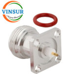 11121B90 -- RF CONNECTOR - 50OHMS N FEMALE STRAIGHT PANEL MOUNT 4MM EXTENDED TEFLON - Image 2