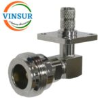 11122416 -- RF CONNECTOR - 50 OHMS , N FEMALE , RIGHT ANGLE , 4 HOLE FLANGE , CRIMP TYPE , LMR-240 CABLE - Image 3