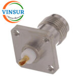 VSW-112214I0 -- RF CONNECTOR - 50OHMS , TNC FEMALE , STRAIGHT , 4 HOLE FLANGE , SOLDER CUP - Image 2