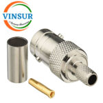 11321015 -- RF CONNECTOR - 50OHMS , BNC FEMALE , STRAIGHT , CRIMP TYPE , RG58, RG142, LMR195,LMR200 CABLE - Image 2