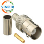 11321015 -- RF CONNECTOR - 50OHMS , BNC FEMALE , STRAIGHT , CRIMP TYPE , RG58, RG142, LMR195,LMR200 CABLE