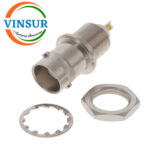 113211I0 -- RF CONNECTOR -- 50OHMS , BNC FEMALE , STRAIGHT , BULKHEAD FRONT MOUNT , PCB SOLDER CUP