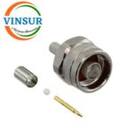 VSW-11111015 -- RF CONNECTOR - 50OHMS , N MALE , STRAIGHT ,CRIMP TYPE , RG58, RG142, LMR195 CABLE - Image 2