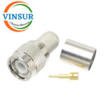 11A11017 -- RF CONNECTOR - 50 OHMS , RP TNC MALE , STRAIGHT ,CRIMP TYPE , LMR-400 CABLE