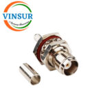 11221215 -- RF CONNECTOR - 50 OHMS , TNC FEMALE , STRAIGHT , BULK HEAD, CRIMP TYPE , RG58 CABLE