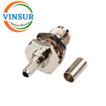 11221215 -- RF CONNECTOR - 50 OHMS , TNC FEMALE , STRAIGHT , BULK HEAD, CRIMP TYPE , RG58 CABLE - Image 2