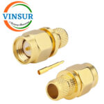 11511016-60 -- RF CONNECTOR - 50 OHMS , SMA MALE , STRAIGHT CRIMP TYPE , LMR-240 CABLE