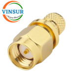 11511016-60 -- RF CONNECTOR - 50 OHMS , SMA MALE , STRAIGHT CRIMP TYPE , LMR-240 CABLE - Image 2