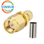 11511016-60 -- RF CONNECTOR - 50 OHMS , SMA MALE , STRAIGHT CRIMP TYPE , LMR-240 CABLE - Image 3