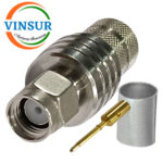 11511017-44 -- RF CONNECTOR - 50OHMS , SMA MALE , STRAIGHT , CRIMP TYPE , LMR-400 CABLE