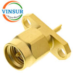11511370 -- RF CONNECTOR - 50 OHMS , SMA MALE , STRAIGHT , 2 HOLE FLANGE , ROUND POST - Image 2