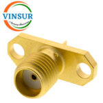 11521370 -- RF CONNECTOR - 50 OHMS , SMA FEMALE , STRAIGHT , 2 HOLE FLANGE , ROUND POST - Image 2