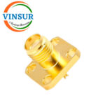 11521470 -- RF CONNECTOR - 50 OHMS , SMA FEMALE , STRAIGHT , 4 HOLE FLANGE , ROUND POST - Image 2