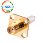 115214Q0 -- RF CONNECTOR - 50 OHMS , SMA FEMALE , STRAIGHT , 4 HOLE FLANGE , 11.7MM EXTENDED TEFLON - Image 2