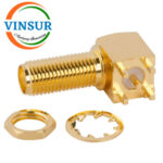 11522240 -- RF CONNECTOR - 50 OHMS , SMA FEMALE , RIGHT ANGLE , BULK HEAD REAR MOUNT , PCB-THROUGH HOLE , SHORT LEGS - Image 2
