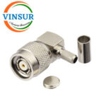 11A12015 -- RF CONNECTOR - 50 OHMS , RP TNC MALE , RIGHT ANGLE , CRIMP TYPE , RG58, RG142, LMR195 CABLE - Image 2
