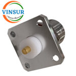 VSW-111114A -- RF CONNECTOR - 50OHMS ,N FEMALE,ST ,4-HOLE FLANGE 5MM EXTENDED TEFLON PCB MOUNT - Image 2