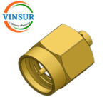 VSW-1151193C-55-- RF CONNECTOR - 50OHMS , SMA MALE , STRAIGHT , SOLDER TYPE , FOR RG405(.86) CABLE - Image 2