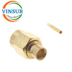 VSW-1151193D-55-- RF CONNECTOR - 50OHMS , SMA MALE , STRAIGHT , SOLDER TYPE , FOR RG402(.141) CABLE