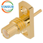 11F213I0 -- RF CONNECTOR - 50 OHMS , SMC FEMALE , STRAIGHT , 2 HOLE FLANGE , SOLDER CUP - Image 2