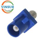 VSW-FAKRA-MS-58C -- RF CONNECTOR - 50 OHMS FAKRA SMB MALE STRAIGHT CRIMP TYPE FOR RG 58 CABLE(Blue) - Image 2