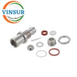 VSW-SHV-MST-CL-400 -- RF CONNECTORES - 50 OHMS, SHV FEMALE STRAIGHT BULK HEAD CLAMP TYPE FOR LMR400 CABLE