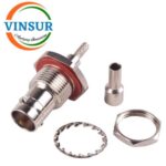 12321214 -- RF CONNECTOR - 75 OHMS , BNC FEMALE , STRAIGHT , BULKHEAD REAR MOUNT , CRIMP TYPE , RG316174 CABLE - Image 2